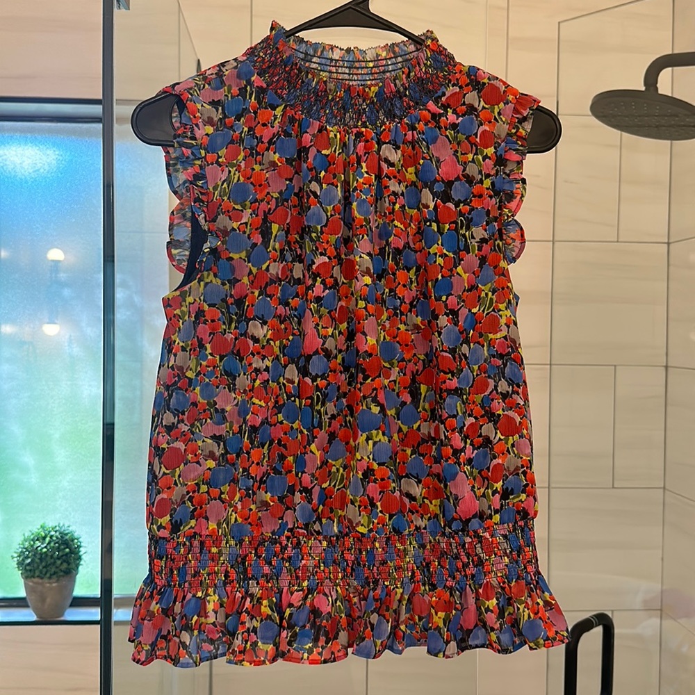 JCrew floral blouse
